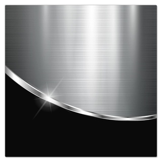 DecoCat Herdabdeckplatte Ceranfeld 60x60 cm Einteilig Metall-Optik Elegante Kurve Schwarz Schneideplatte Glas Kochfeldabdeckung Herdabdeckung Induktionsschutz