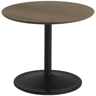 Muuto Soft Beistelltisch, Ø 48 cm, höhe 40 cm, räuchereiche geölt / schwarz