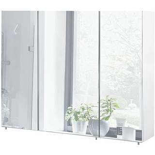 Spiegelschrank »Basic« 100 cm weiß, Möbelpartner, 100x70.7x16 cm