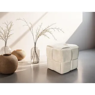 byLIVING Pouf URBAN Cord 40 x 41 x 40 cm Beige