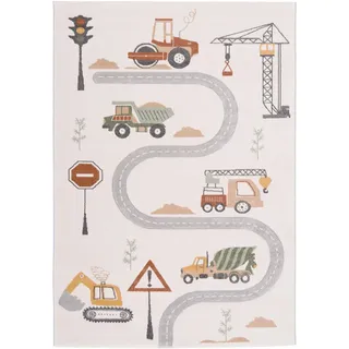 Pergamon Maui Kids Baustelle Kinderteppich 200 x 290 cm Mehrfarbig