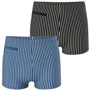SCHIESSER Boxer-Badehose Ocean Swim Blau/Schwarz 9