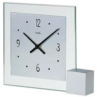 AMS Moderne Tischuhr mit Quartzwerk, batteriebetrieben - Modern Style 102