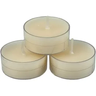 nk Candles 20 dänische Teelichter farbig durchgefärbt ohne Duft (champagner)