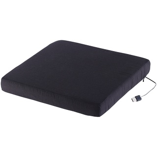Beheizbares Sitz- & Rückenkissen, Betrieb über USB-Powerbank, 35x35 cm