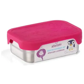 Affenzahn Lunchbox Edelstahl Brotdose, Edelstahl, (Edelstahl Brotdose, 3-tlg., 1x Brotdose, 1x Trennfach), spülmaschinengeeignet bis 45 Grad, Handwäsche empfohlen grün