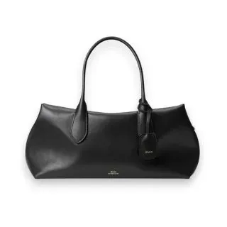 Polo Ralph Lauren für Damen. 428977211002 Bellport Satchel-Tasche aus schwarzem Leder (OSFA), Lässig