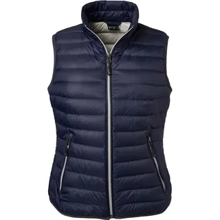 James & Nicholson Damen Daunen Bodywarmer JN1137 navy/silver M