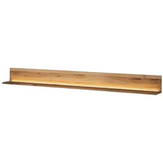 MASSIVMOEBEL24.DE Wandregal 202 x 17 x 19 cm Beige