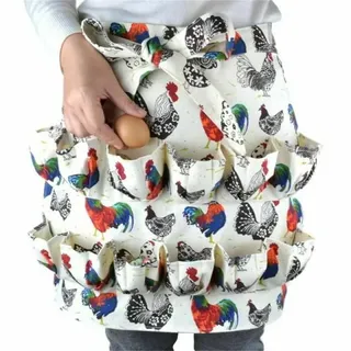 Eiersammelschürze Mit 12 Tiefen Taschen, Eiersammelschürze Mit Mehreren Taschen, Wiederverwendbare Eierernteschürze, Bauernhofschürze, Eierschürze