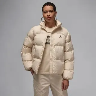 NIKE Damen Jacke Jordan Puffer, Größe XXL in Grau LEGEND LT BROWN/BLACK
