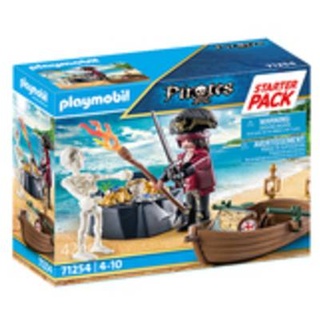 Playmobil Pirates Starter Pack Pirat mit Ruderboot, Spielzeugfigurenset, 4 Jahr(e)