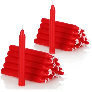 COM-FOUR Baumkerzen 40 St. rot