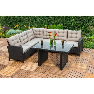 Merxx Salerno Lounge-Set braun/beige