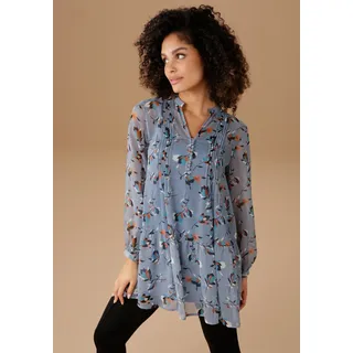 Aniston SELECTED Longbluse blau 36