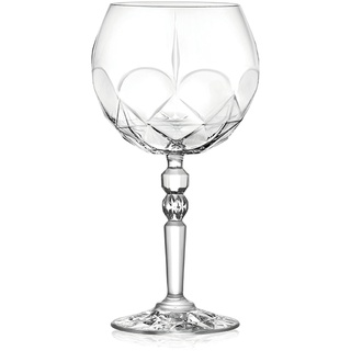 RCR Cristalleria Italiana S.p.a. Linie Alkemist | Cocktailgläser für Gin Tonic aus Glas, modernes Set mit 6 Kristallgläsern à 58 cl