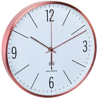 TFA Funk Wanduhr 30,00 cm 60.3534.51 Kupfer