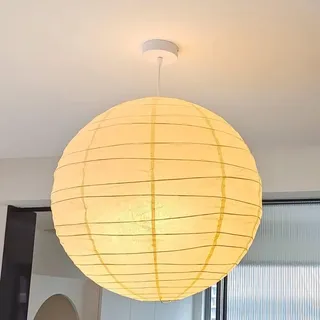 GUANSHAN Weiße Papier Laterne Pendelleuchte Minimalistische Art Papier Hängeleuchte Deckenlampe Dekorative Pendelleuchte Für Schlafzimmer, Wohnzimmer
