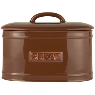 Ib Laursen Brotkasten »Brotkasten Brotbox Brottopf Keramik Weiß Braun Vintage Retro Ib« braun