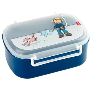 Sigikid Lunchbox Brotdose mit Rohkostschälchen für Kinder Unisex, 100% Polypropylen, (1-tlg) blau