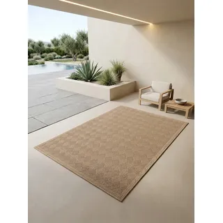 Teppich Outdoor KASBERG in Schwarz, im Vintage-Stil, aus Polypropylen, 280 x 370 cm