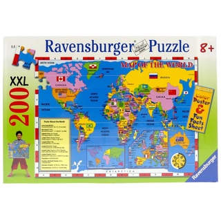 Ravensburger Puzzle World Map 200 Teile 49 x 36 cm 127481 NEU OVP