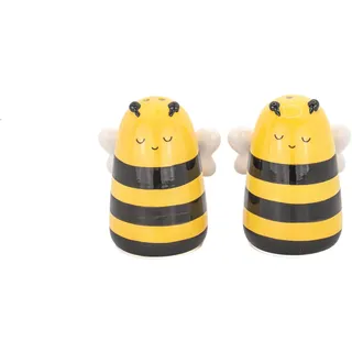 Sass & Belle Bee Salz- und Pfefferstreuer - Süßes Salz- und Pfefferstreuer aus Keramik für den Esstisch, perfekte Biene als Geschenk und für die Küchendekoration - Sass and Belle Homeware