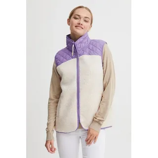 Oxmo Fleeceweste OXBetty - 21800079-ME Modische Steppweste in Lila | Gr.: XL