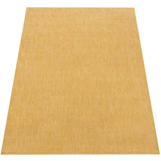 KADIMA DESIGN Unifarben Kurzflorteppich 80 x 150 cm Gelb