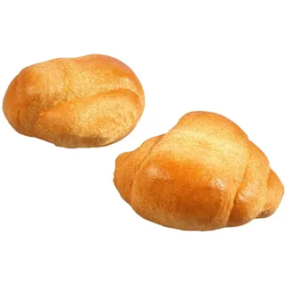 Deko Brötchen Sortiment Lebensmittel-Attrappe braun 2 Stück Dekoration 12 cm Ø