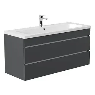 POSSEIK Waschbecken mit Unterschrank FELLINI 120 grafit 120,0 x 48,0 x 58,4 cm