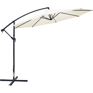 Gartenfreude Ampelschirm, 300 cm, beige