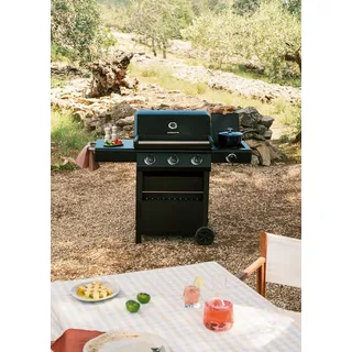 CREATE - BBQ GAS BURNER PRO - Gasgrill mit Seitenbrenner und Klapptisch