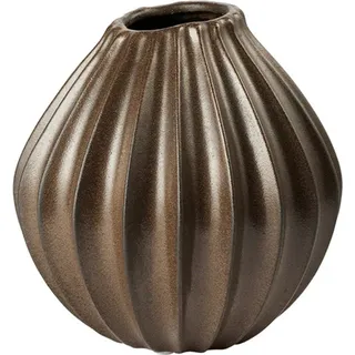 Broste Copenhagen Wide Vase M Braun 25 cm