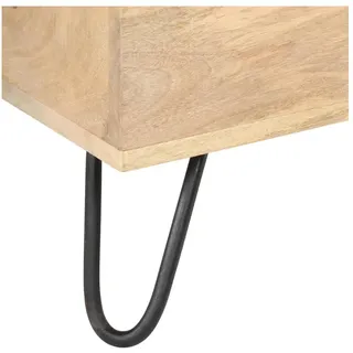 vidaXL Truhenbank Mango Braun 90 x 40 x 45 cm
