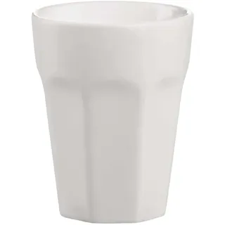ASA Ti Amo Colore Espressobecher aus Steingut in der Farbe Weiß 0,1l, Maße: 5,5cm x 5,5cm x 8cm, 5079091