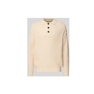 Strickpullover mit Leinen-Anteil, Offwhite, L