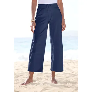 beachtime by lascana 7/8-Strandhose Wide-Leg Blau 44/46