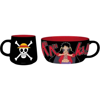 abysse corp sas ONE PIECE - Breakfast Set Mug + Bowl - Luffy