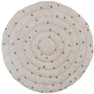 Krabbeldecke Krabbeldecke Punkte, KINDSGUT, Baumwolle, unisex, rund grau