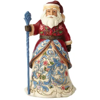 Enesco Jim Shore Heartwood Creek 4053705 Norwegischer Weihnachtsmann Figur, Holz, Mehrfarbig
