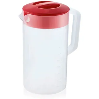 WAS Germany - Messbecher, roter Deckel, 2,5 ltr. Polypropylen