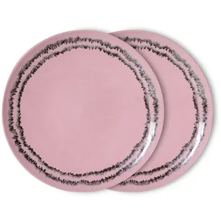 HKLiving - 70's Teller, Ø 27,5 cm, bubble (2er-Set)