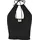 URBAN CLASSICS Ladies Short Wraped Neckholder Top Schwarz