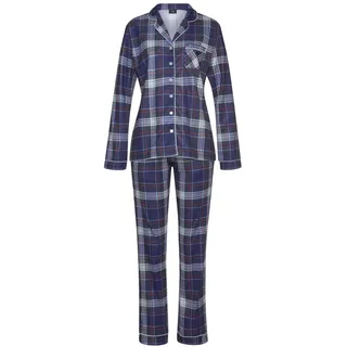 H.I.S. Pyjama kariert Blau 36