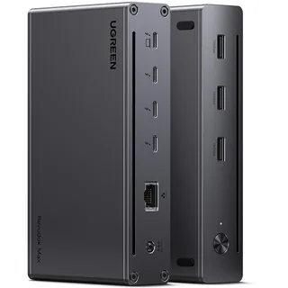UGREEN Thunderbolt 4 Dock TBT4 Docking Station für TBT4-Laptops | Revodok Max 8-in-1 Dual 4K@60Hz, Single 8K, 40Gbps Datentransfer, 85W Aufladen für Laptop, Gigabit Ethernet