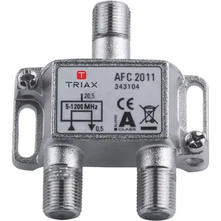 Triax AFC 2011 - RF-Splitter - F-Stecker (W) bis F-Stecker (W) - 110 dB (343104)