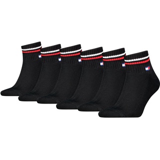 Tommy Hilfiger Herren Iconic Quartz sokker Socken, Schwarz, 43-46 EU