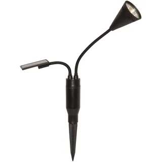 Star Trading Solar Garten Spotlight Kunststoff H 34 cm 1er Set schwarz