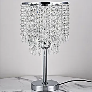 Kristall Nachttischlampe Tischlampe  Schreibtischlampe  Nachtlampe   Tischleuchte Lampe Dekoration Kreative LED  Schlafzimmer - Weiß